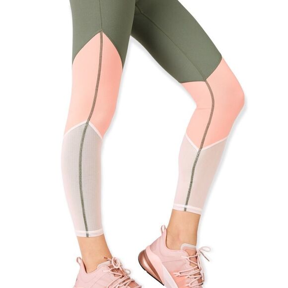 Fabletics Zone Powerhold High Waisted Colorblock Leggings Size Medium - Picture 8 of 8